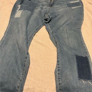 Judy Blue women’s Plus Size Denim Patchwork Jeans